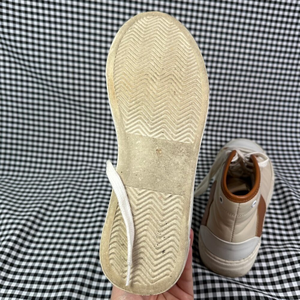 ALOHAS TB.35 Hi-Top Brown & Cream Leather Sneakers Women's US 7 - Picture 6 of 9